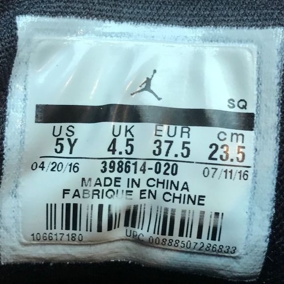 Nike Air Jordan 3 Retro 'Cyber Monday' Black Leather 398614-020 Women's Size 6.5 - Picture 11 of 12